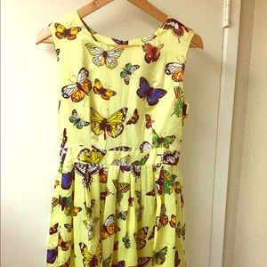 Summer dress with butterfly print